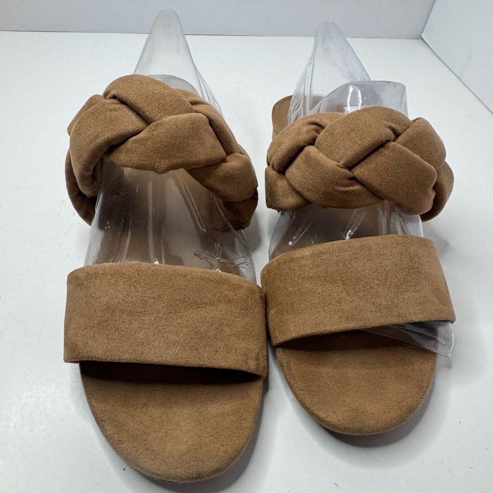 Circle By Sam Edelman Women’s Braided Strap Slide Sandals - Tan Size 6.5